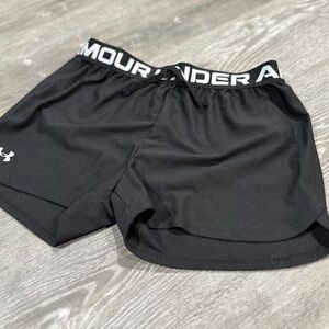 Under Armour Youth Athletic Black Shorts